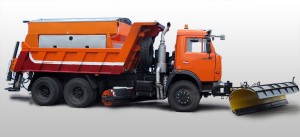 Дорожная комбинированная машина МКДУ-1 с распределителем EPOKE Sirius AST на шасси КамАЗ-65115